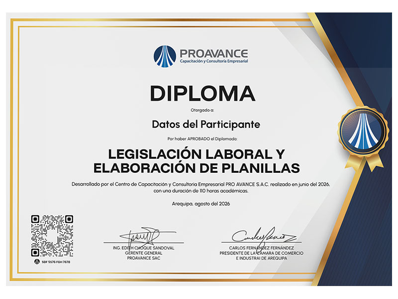 Certificación Pro Avance - Legislación Laboral